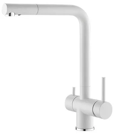 ALVEUS AQUILA G11 ARCTIC, смеситель, гранит, белый