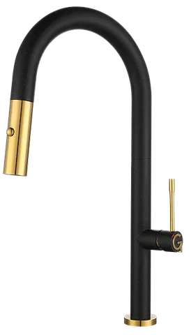 Rivelato ASTI 3972500 nero/oro, смеситель, гранит, черный/золото