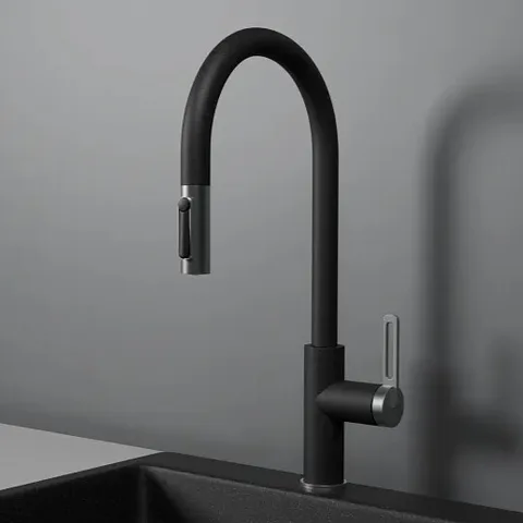 GRANULA 8168 смеситель, гранит, черный