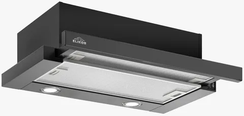 Elikor Интегра GLASS 60П-400-В2Л черный/стекло черное