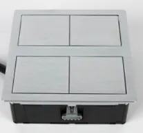 ASA VersaHit, 1 эл. розетка, 2 USB зарядки, нержавеющая сталь