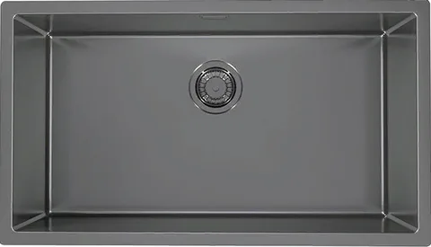 ALVEUS QUADRIX MONARCH 60 ANTRACIT, мойка, нерж. сталь, антрацит (в комплекте с выпуском без сифона)