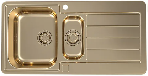 ALVEUS LINE MONARCH 10 BRONZE, мойка, нержавеющая сталь, бронза (в компл. с выпуском без сифона)