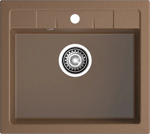 GranFest QUADRO GF-Q-561, мойка, мрамор, терракот