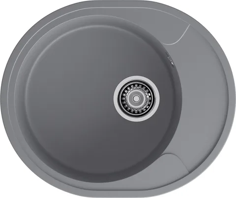 GranFest URBAN GF-UR-857L, мойка, гранит, темно-серый