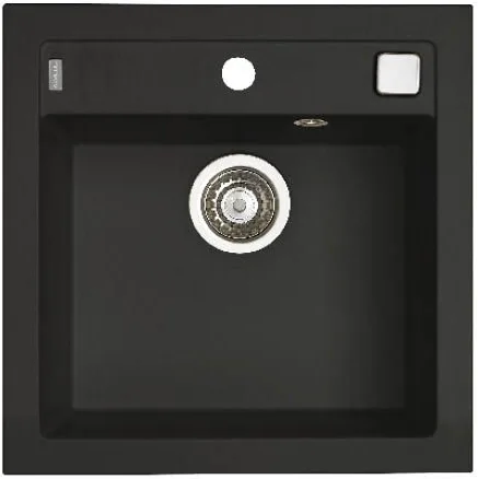 ALVEUS FORMIC 20 GRANITAL+ DEEP BLACK-G90, мойка, гранит, темно-черный (в комп. с сифоном 1127749)