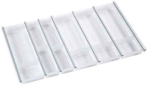 Ninka Cuisio Aqua 900, Hettich ArciTech, лоток для столовых приборов, белый