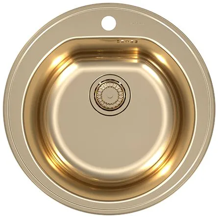 ALVEUS FORM MONARCH 30 BRONZE-90 FI, мойка, нержав. сталь, броонза (в компл. с выпуском без сифона)