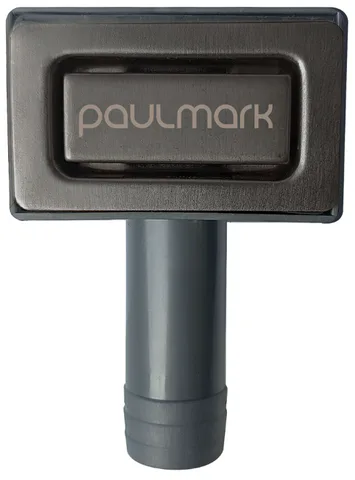 Paulmark PM22-BS, перелив прямоугольный с логотипом, брашированная нержавеющая сталь
