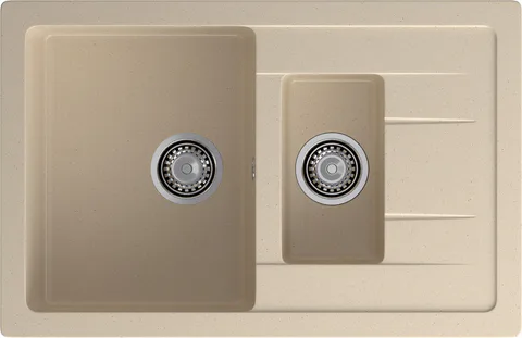GranFest QUADRO GF-Q-775 KL, мойка, мрамор, кашемир