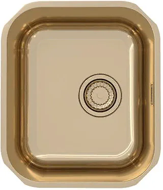 ALVEUS VARIANT MONARCH 40 BRONZE, мойка, нерж. сталь, бронза (в комплекте с выпуском без сифона)