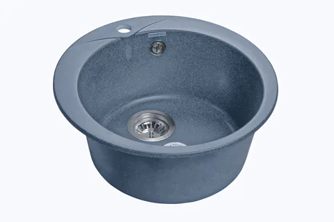 GranFest RONDO GF-R-480, мойка, мрамор, графит