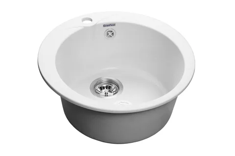 GranFest RONDO GF-R-480, мойка, мрамор, иней