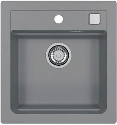 ALVEUS GRANITAL ATROX 20 CONCRETE - G81, мойка, гранит, серый (в комплекте с сифоном 1132823)