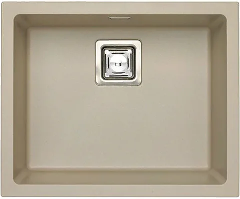 ALVEUS QUADRIX 50 GRANITAL+ PEBBLE-G02M, мойка, гранит, светло-бежевый (в компл. с сифоном 1133398)