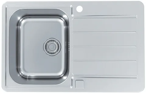 ALVEUS LINE MAX 80 SAT-90, мойка, нержавеющая сталь (в комплекте с сифоном 1127251)