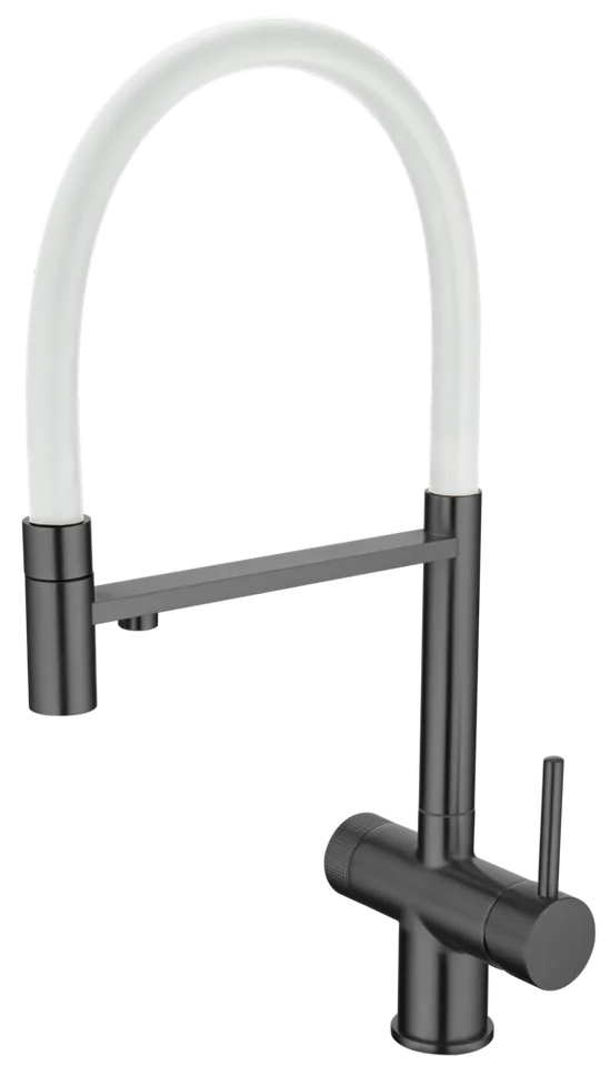 Emar EC-7024WHT PVD Dark, смеситель, вороненая сталь