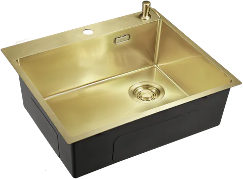 Emar EMB-560(TOP) PVD Matt Gold, мойка, нержавеющая сталь, матовое золото