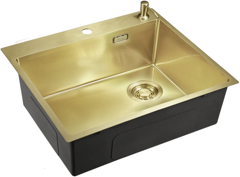 Emar EMB-560(TOP) PVD Matt Gold, мойка, нержавеющая сталь, матовое золото