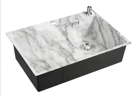 Emar EMB-660(TOP) White Elegant, мойка, нержавеющая сталь, белый