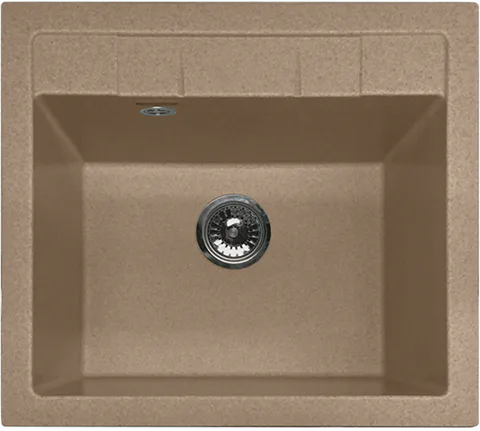 GranFest QUADRO GF-Q-561, мойка, мрамор, топаз