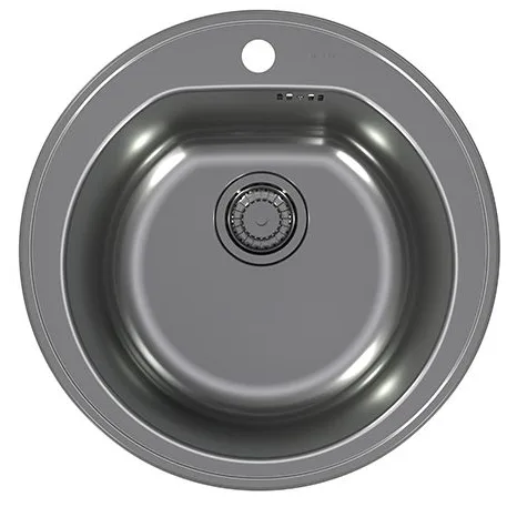 ALVEUS FORM MONARCH 30 ANTHRACITE-90, мойка, нерж.сталь, антрацит (в компл. с выпуском без сифона)