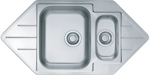 ALVEUS LINE 40 LEI-90, мойка, нерж.сталь (в компл. с сифоном 1130555)