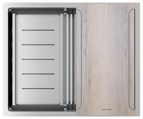 Paulmark NEXT-MULTI SINK 54 UNI, мойка, нержавеющая сталь брашированная