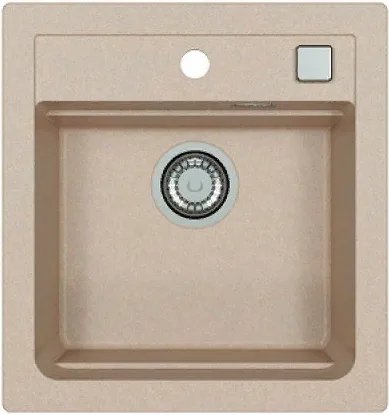ALVEUS GRANITAL ATROX 20 TERRA - G22, мойка, гранит, песочный (в комплекте с сифоном 1132823)
