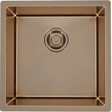 ALVEUS QUADRIX MONARCH 30 COPPER, мойка, нержавеющая сталь, медь (в компл. с выпуском без сифона)