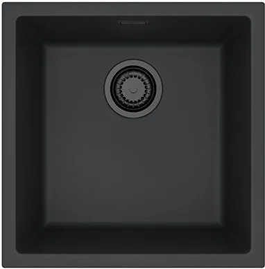 ALVEUS OMNI 20 GRANITAL DEEP BLACK-G90 BE, мойка, гранит, черный матовый (в комп. с сифоном 1148151)
