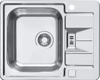 ALVEUS LINE MAXIM 60 FS SAT 90, мойка, нерж.сталь (в компл. с сифоном 1127248)