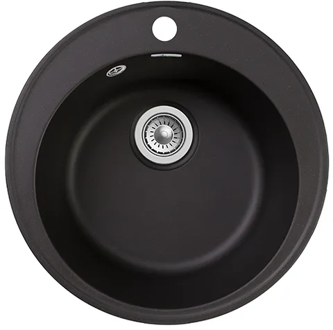 GranFest QUARZ GF-Z08, мойка, гранит, черный