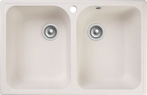 GranFest QUARZ GF-Z15, мойка, гранит, белый