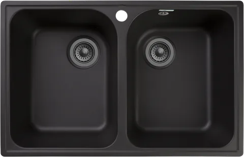 GranFest QUARZ GF-Z15, мойка, гранит, черный