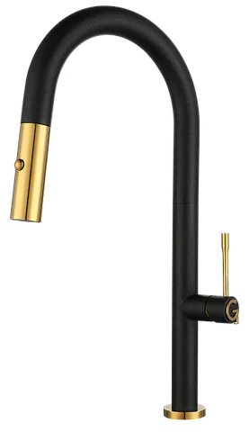 Rivelato ASTI 3972500 antracite/oro, смеситель, гранит, антрацит/золото