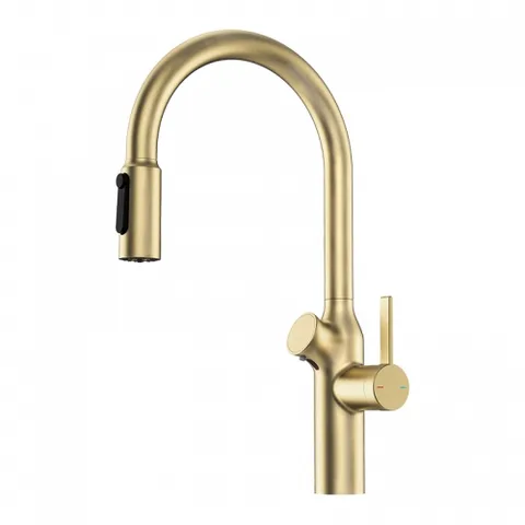 Oulin OL-8018 Matt Gold, смеситель, нержавеющая сталь