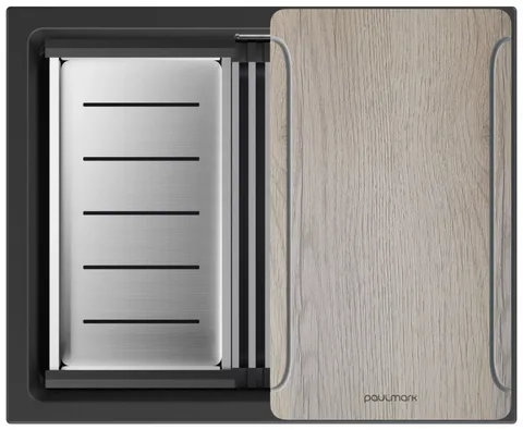Paulmark LUMI-MULTI SINK 55 UNI, мойка, гранит, антрацит