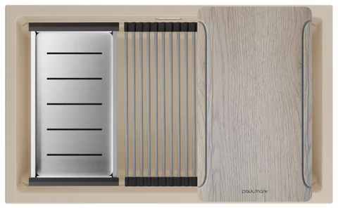 Paulmark LUMI-MULTI SINK 74 UNI, мойка, гранит, латте