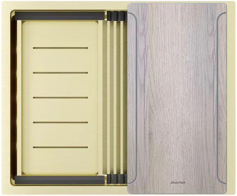 Paulmark NEXT-MULTI SINK 54 UNI, мойка, нержавеющая сталь, светлое золото