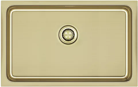 Paulmark VISTA 74, мойка, нержавеющая сталь, светлое золото