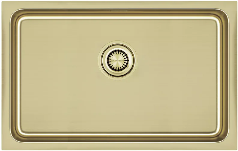 Paulmark VISTA 74, мойка, нержавеющая сталь, светлое золото