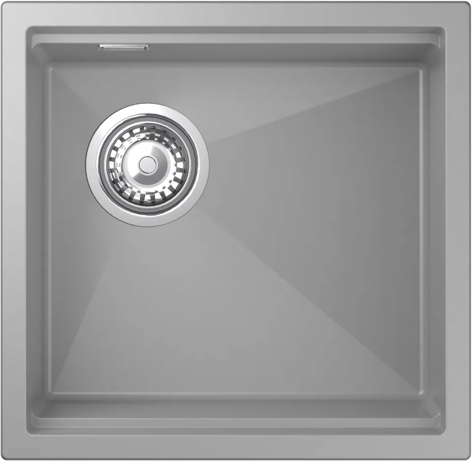 Rivelato LINO LN-454-L grigio metallizz, мойка, гранит, серый металлик
