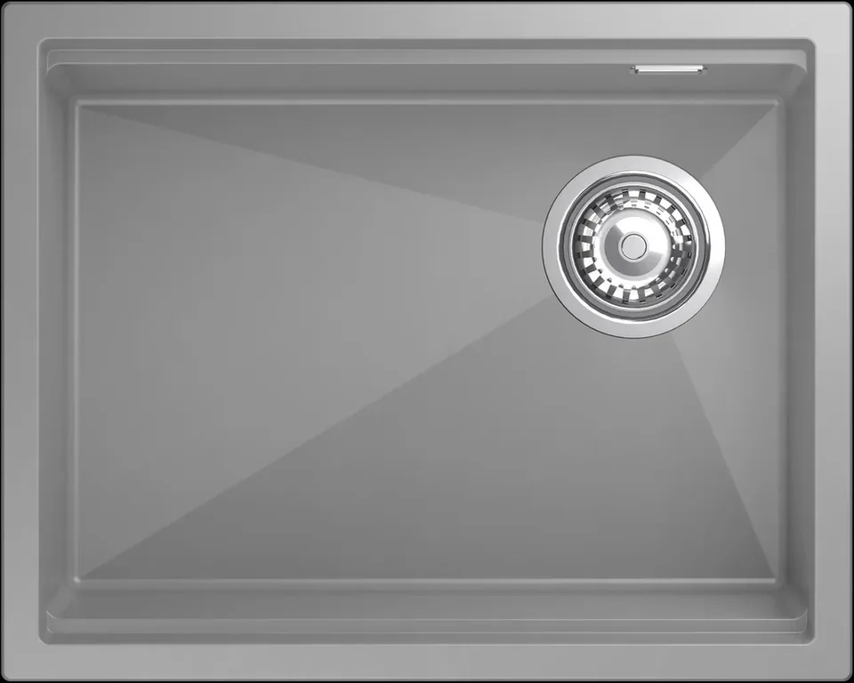 Rivelato LINO LN-554-R grigio metallizz, мойка, гранит, серый металлик