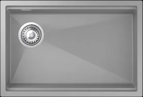 Rivelato LINO LN-654-L grigio metallizz, мойка, гранит, серый металлик