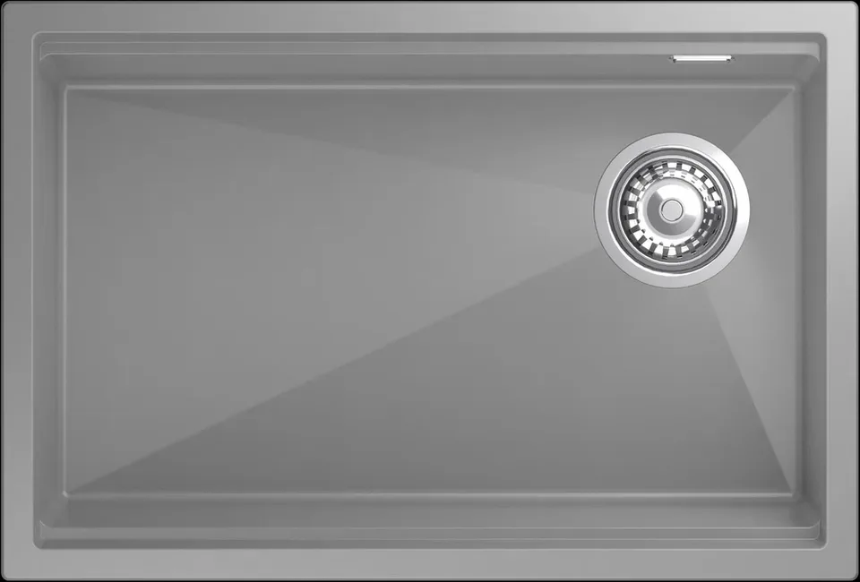 Rivelato LINO LN-654-R grigio metallizz, мойка, гранит, серый металлик