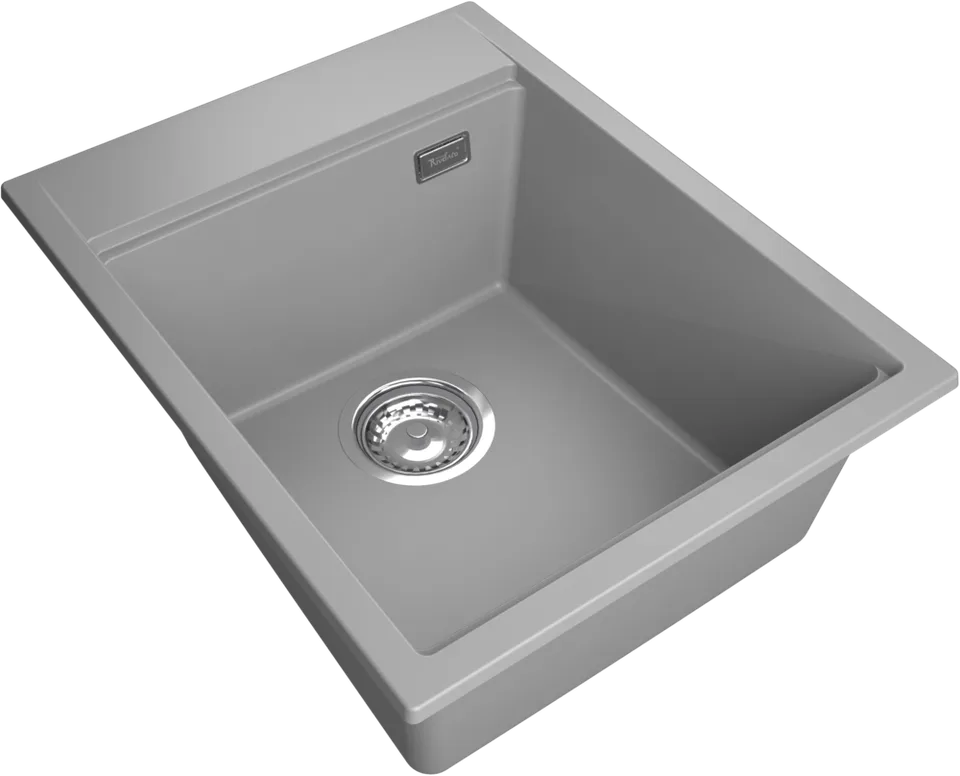 Rivelato TESORO TR-455-L grigio metallizz, мойка, гранит, серый металлик